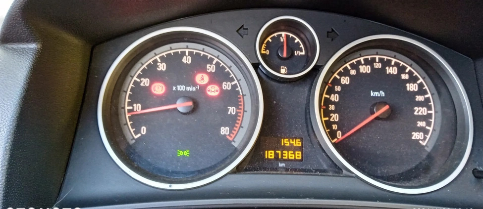 Opel Astra cena 16500 przebieg: 187000, rok produkcji 2009 z Sieradz małe 106